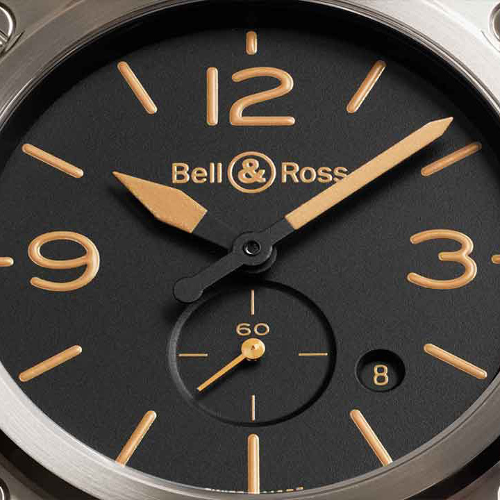 腕時計　ベル&ロス　BRS クォーツ　ヘリテージ　革ベルト