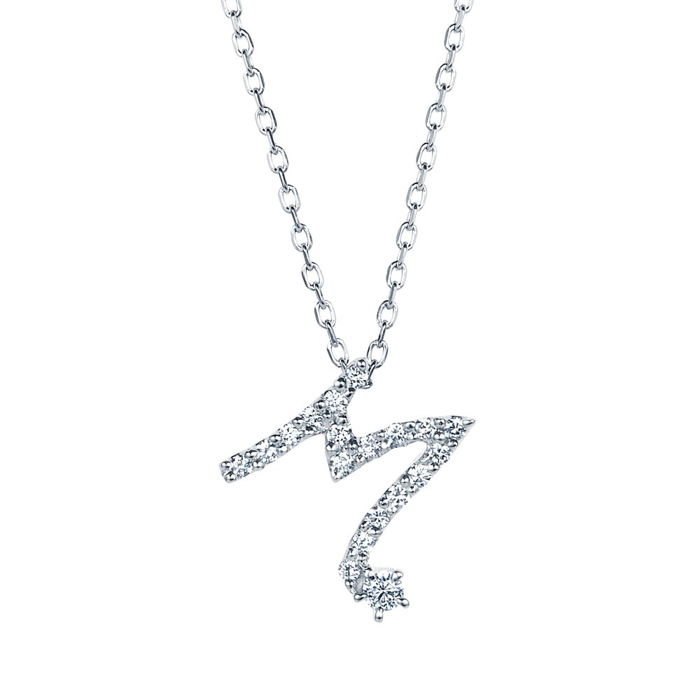 ロイヤル・アッシャー〉イニシャルペンダント“M” | 宝飾時計専門