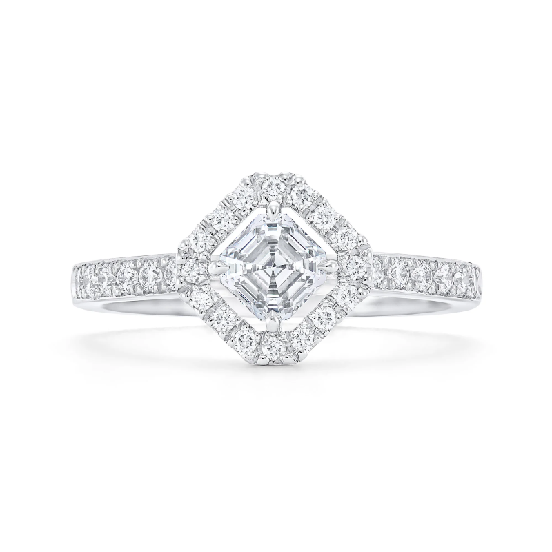  ASSCHERタカラドウ ロイヤルアッシャー ダイヤモンドリング ロイヤル・アッシャー〉ロイヤル・アッシャー・カット プラチナ